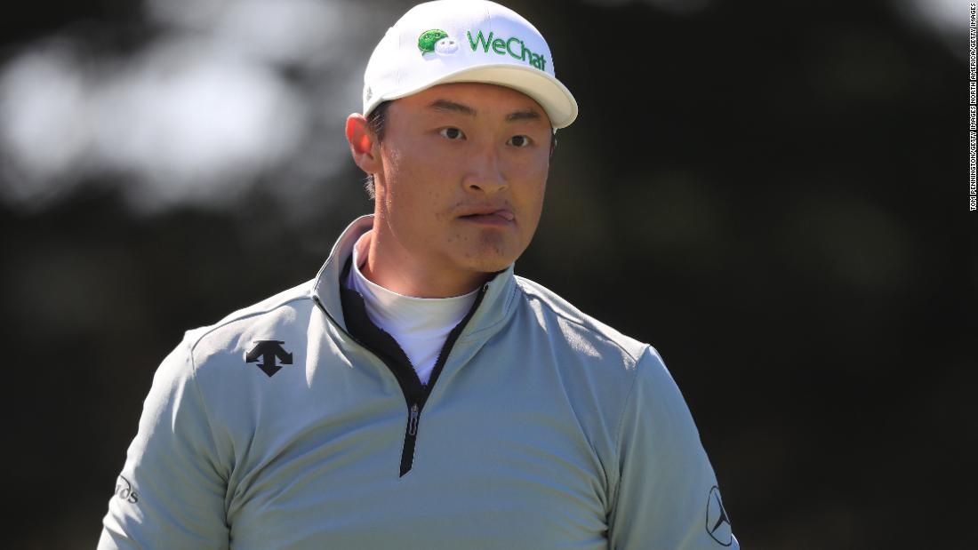 Haotong Li ‘surprised’ to be leading golf major and surprised by questions about President Trump