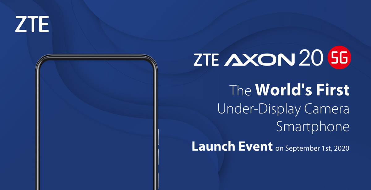 ZTE’s Axon 20 5G smartphone will have the first under-display camera