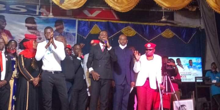 Bobi Wine at Pastor Yiga's Burial