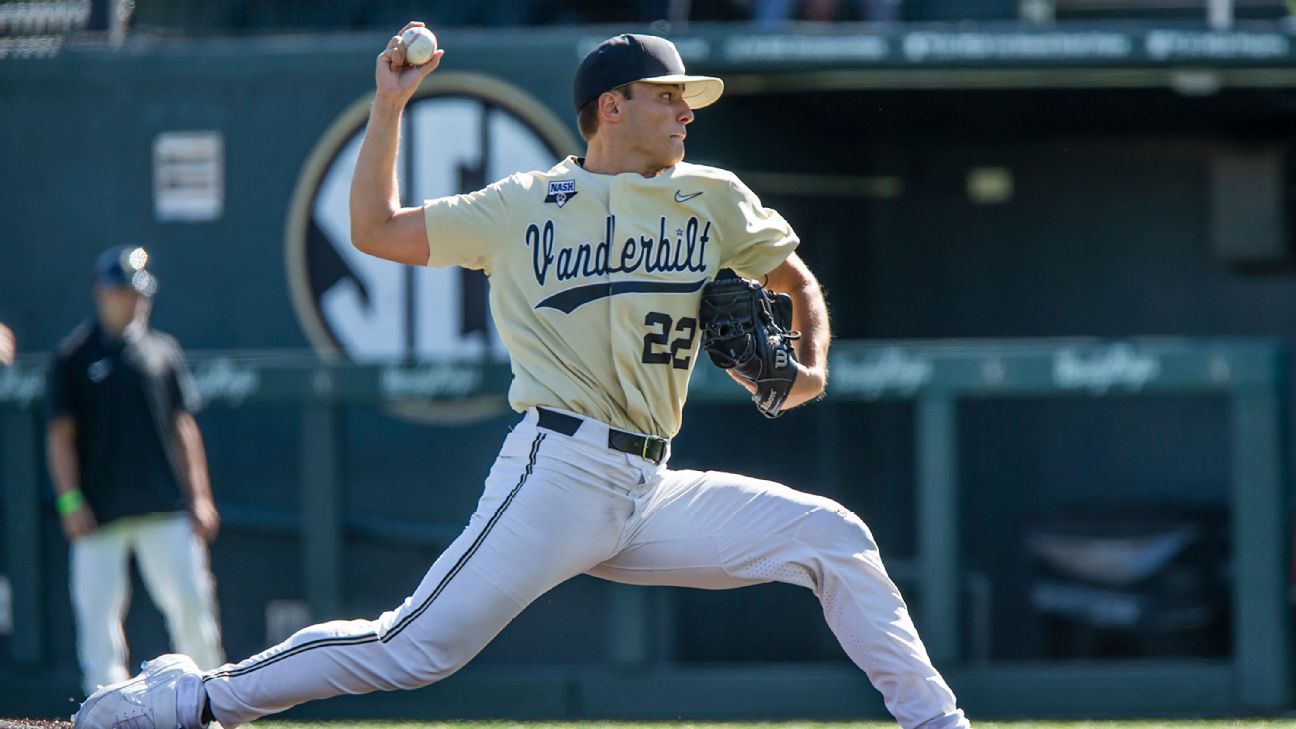 Leiter throws no-hitter in No. 2 Vanderbilt’s win