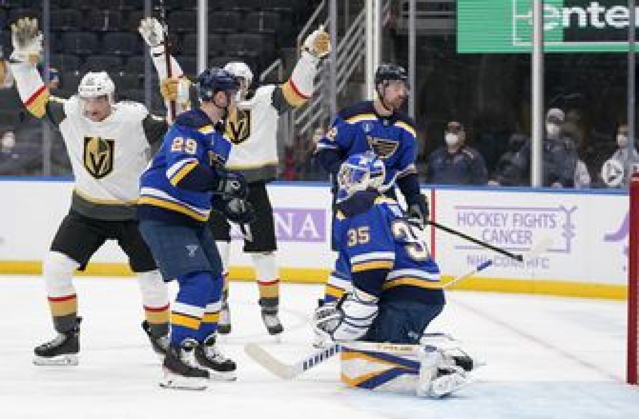 Blues drop seventh straight, 6-1 to Golden Knights