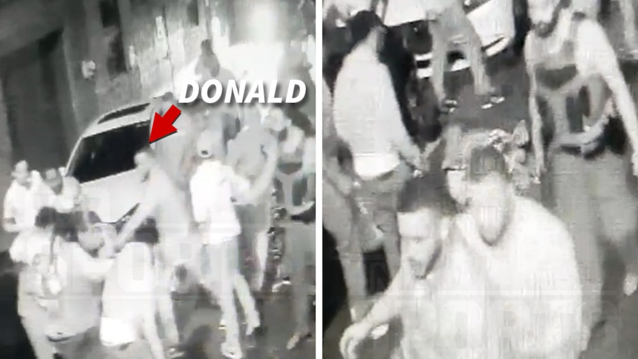 Aaron Donald Surveillance Video Shows NFL Star Pulling Mob Off Alleged Attacker