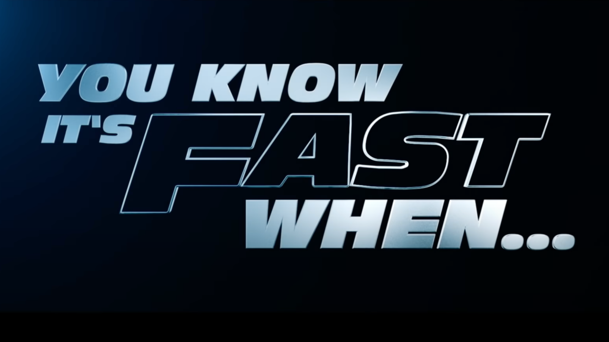 This Fast & Furious Promo Is Either Fantastic or Terrible, I Can’t Decide