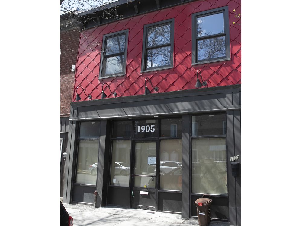 MONTREAL, QUE.: APRIL 23, 2021 — The outside of dépanneur Bière Froide Cold Beer, set to open in Pointe-Saint-Charles on April 27, 2021.