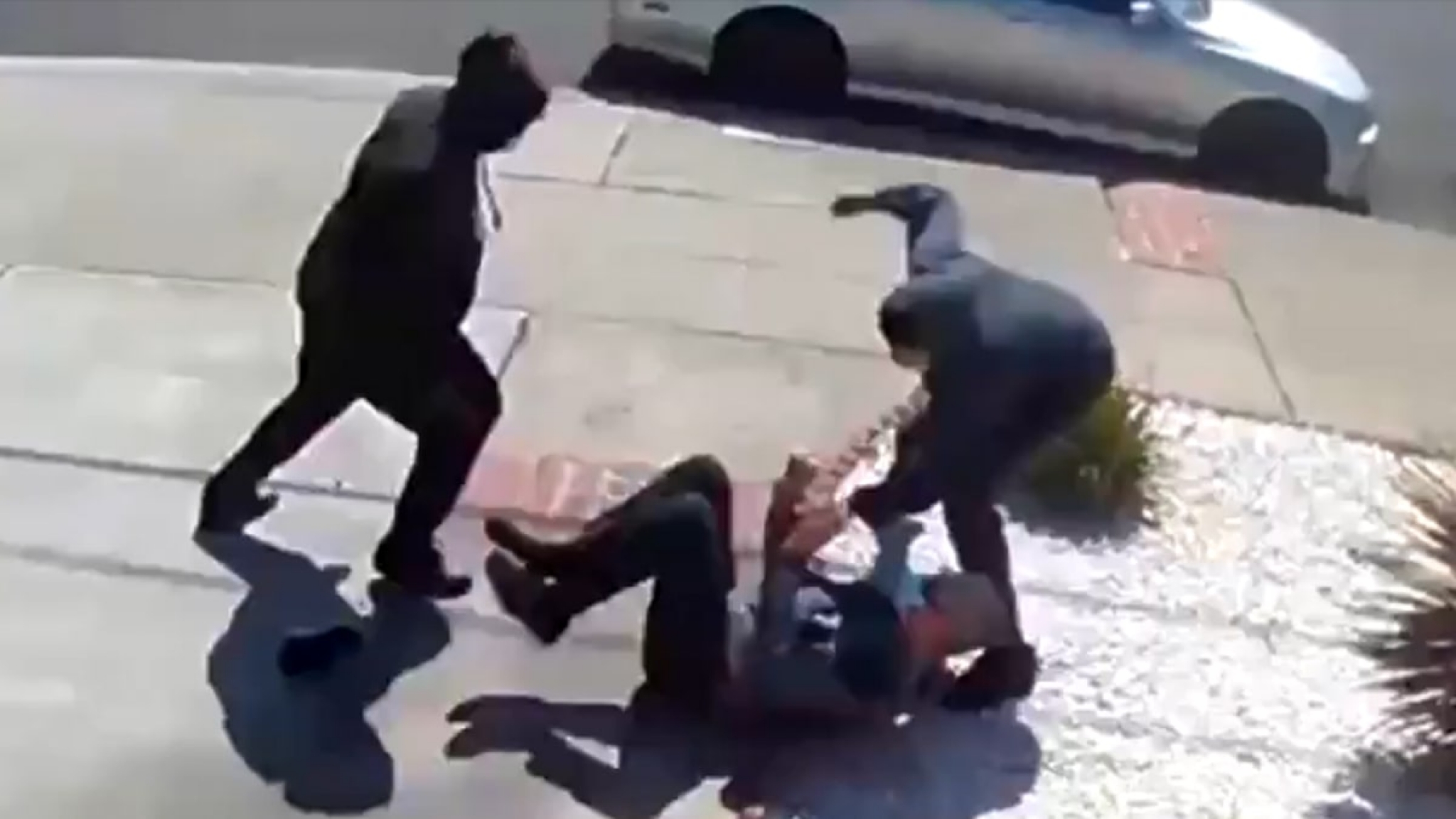 Elderly Asian Man Cries Out for Help While Bay Area Teens Attack Him