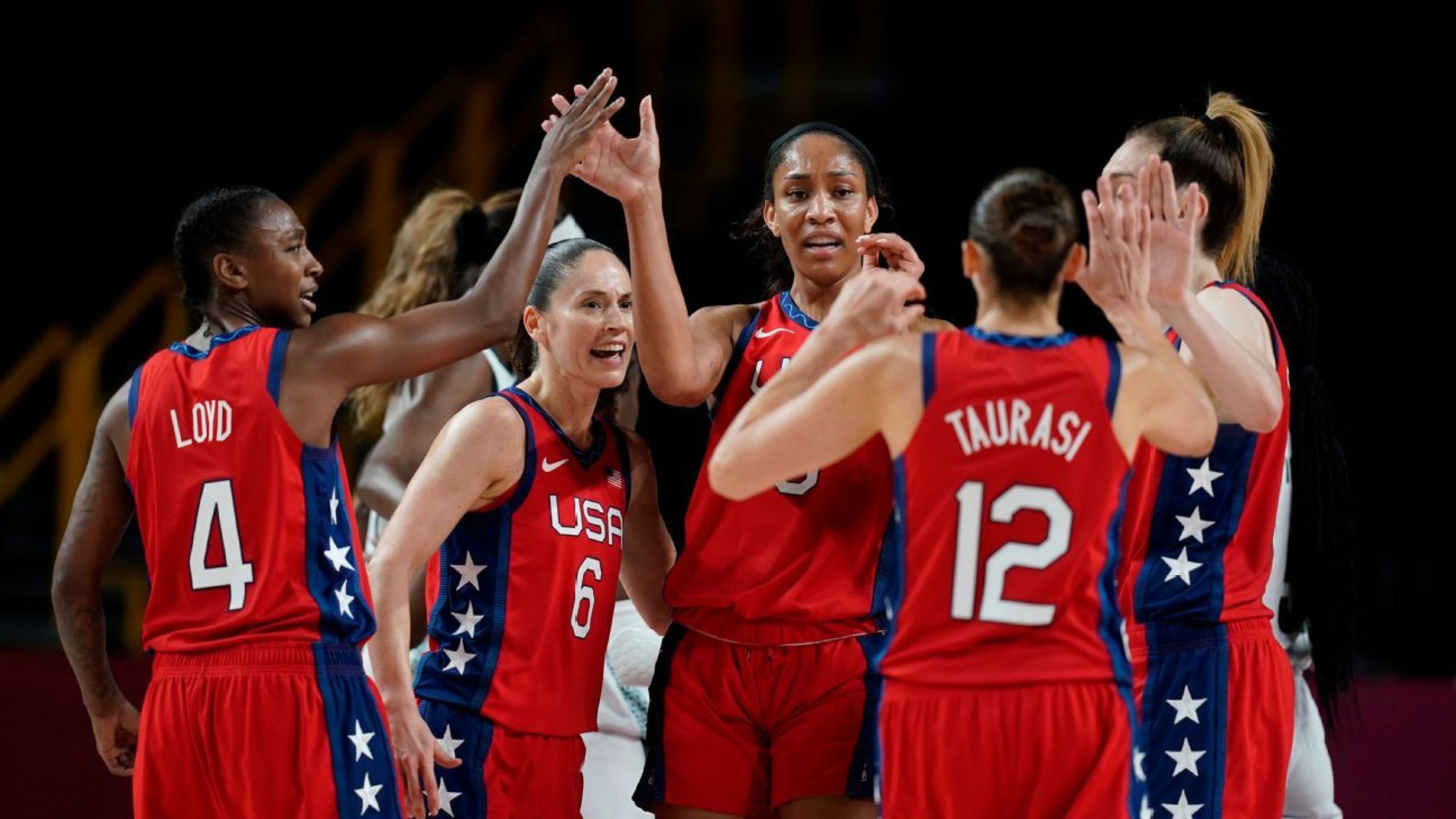 U.S. women get 50th straight Olympic hoops win