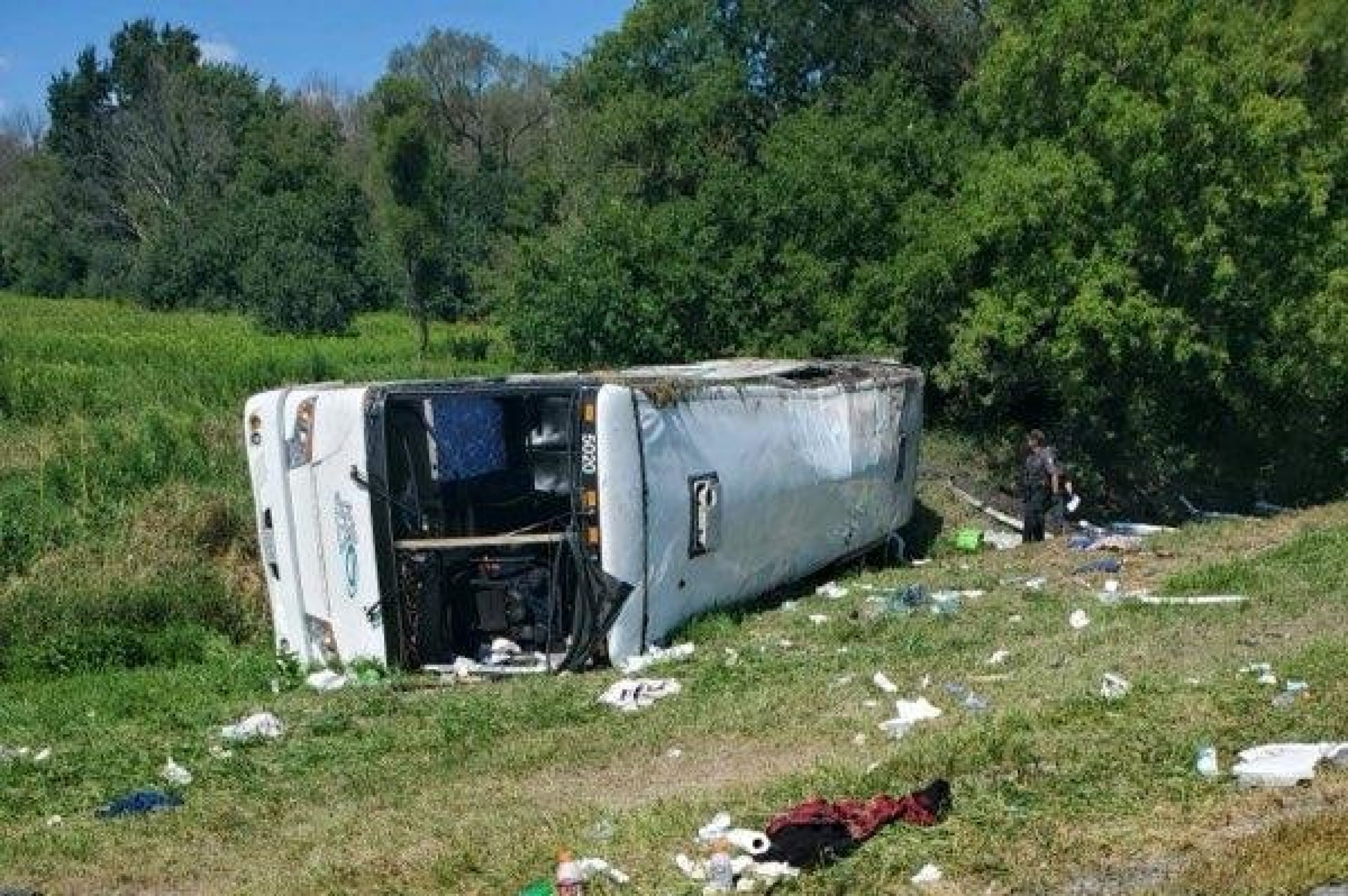 Dozens hospitalized after tour bus rolls over in upstate New York