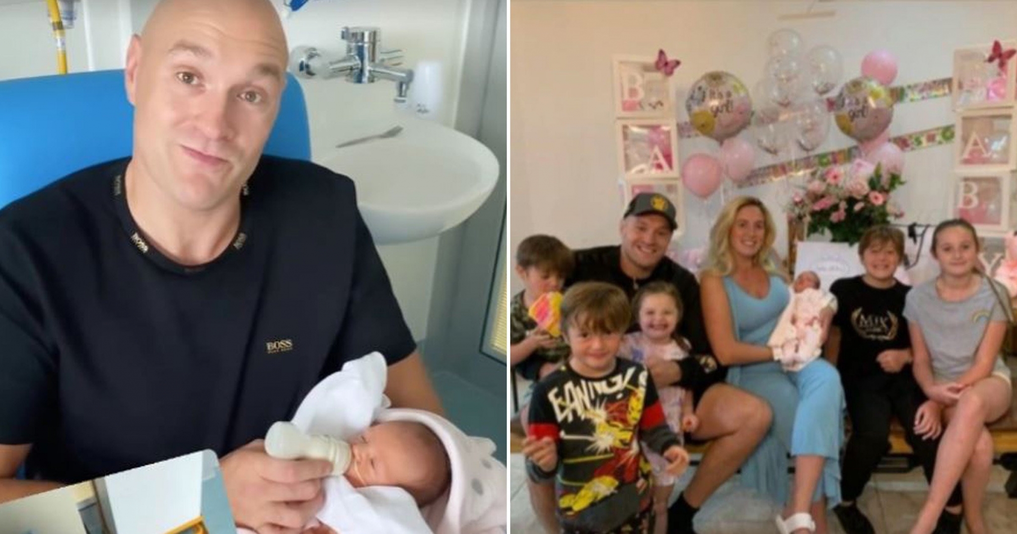 Tyson Fury and wife Paris bring baby Athena home from ICU