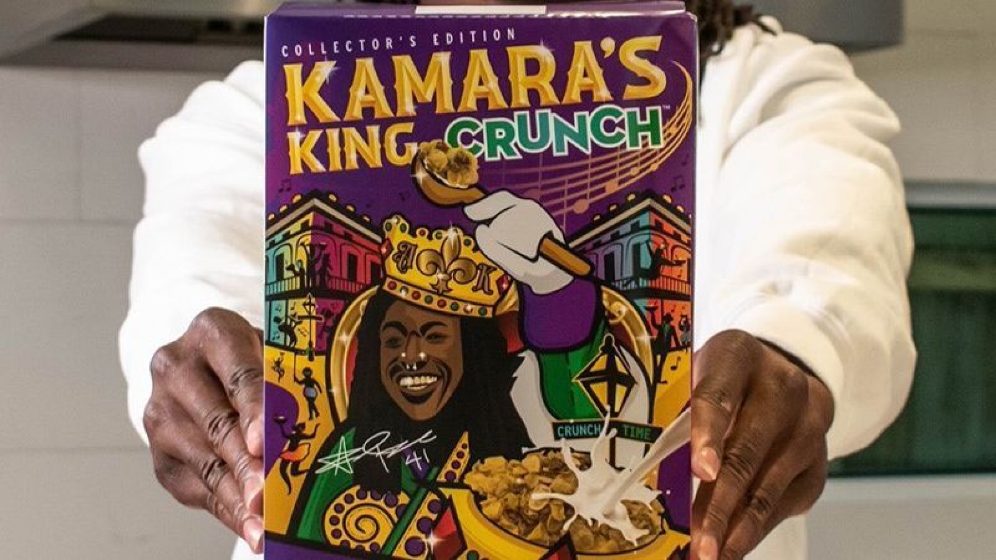 Alvin Kamara scores again with his own cereal brand, ‘Kamara’s King Crunch’