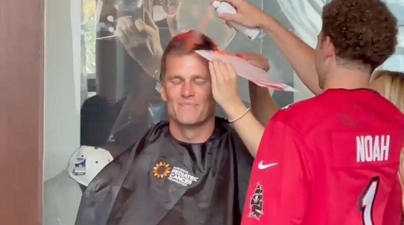 Tom Brady Dyes His Hair Orange At Charity Event