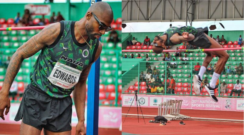 BBNaija Mike Edwards crowned 2-time Nigerian high jump champion [Photos]
