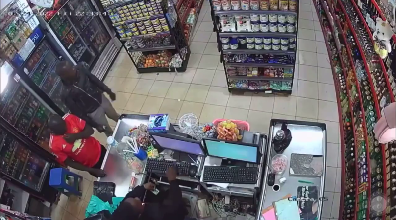 Armed Robbers Attack Mukono Supermarket shooting Cashier.