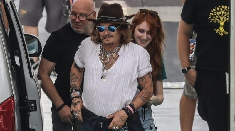 Johnny Depp’s Mystery Redhead Revealed as French Teacher for Upcoming Movie