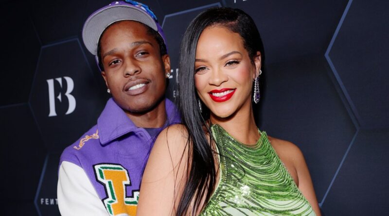 Rihanna Supports A$AP Rocky at Lollapalooza Paris in Chic Sporty Ensemble