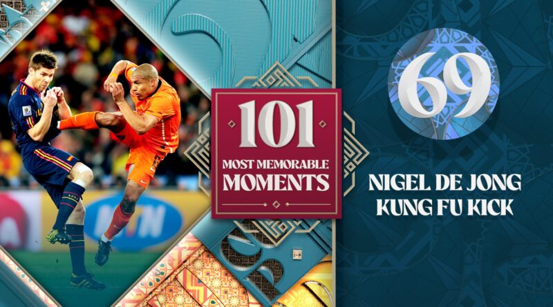 World Cup’s 101 Most Memorable Moments: Nigel de Jong’s high kick