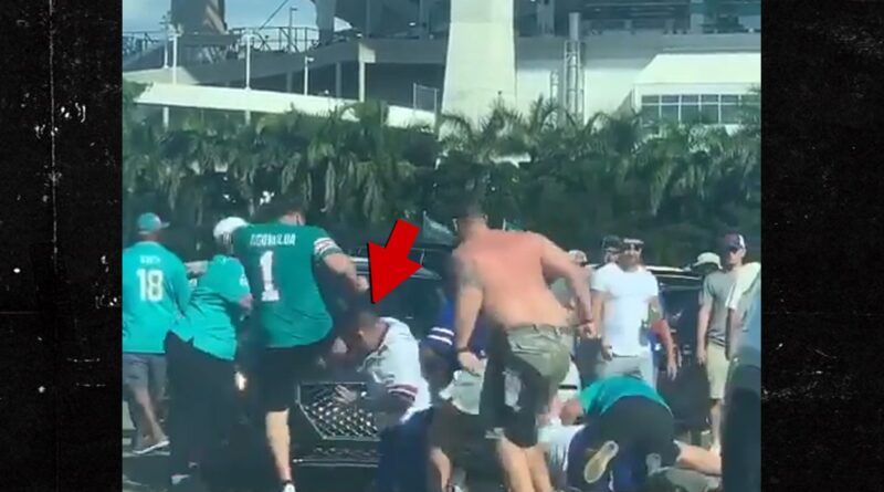 Josh Allen Fan Kicked In Face In Wild Brawl Outside Of Bills-Dolphins Game