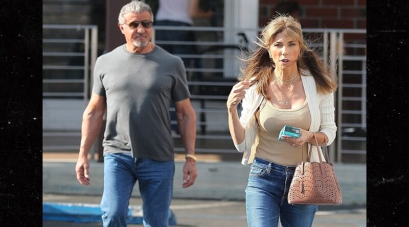 Sylvester Stallone and Jennifer Flavin Run Errands Together, Buy Hair Product