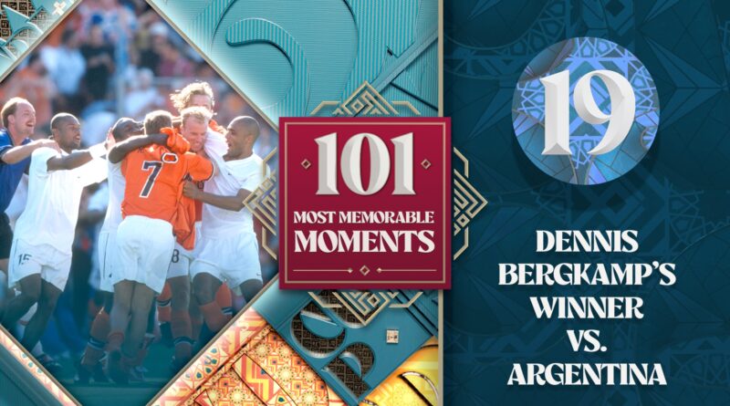 World Cup’s 101 Most Memorable Moments: Bergkamp settles it vs. Argentina