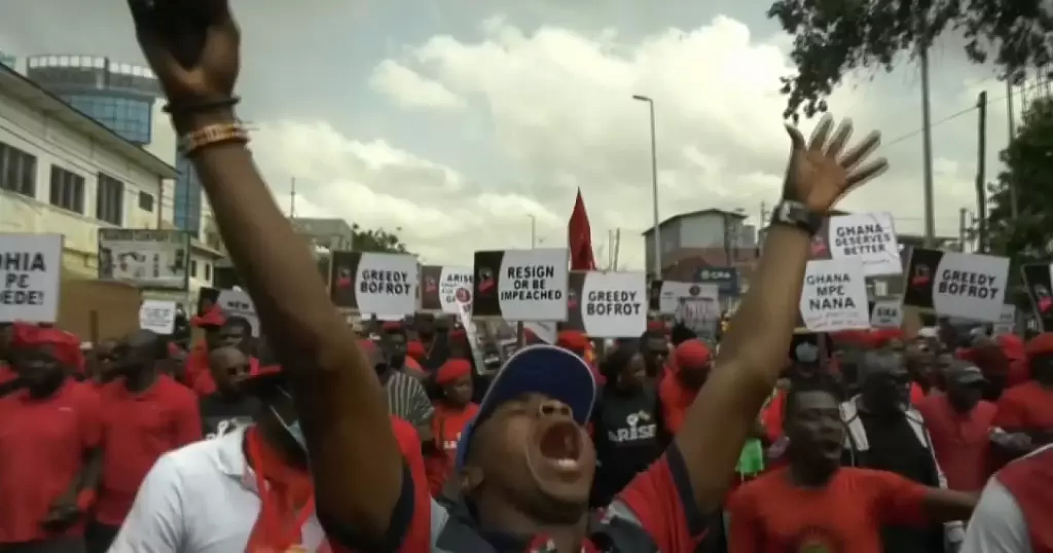 Ghanaians take to the streets demanding resignation of President Akufo-Addo