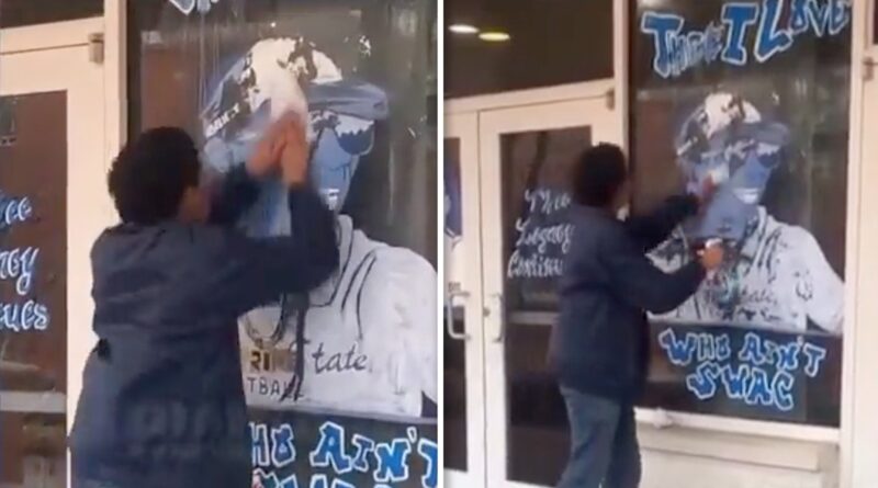 Deion Sanders JSU Mural Defaced, But Not By Student In Viral Video, School Says