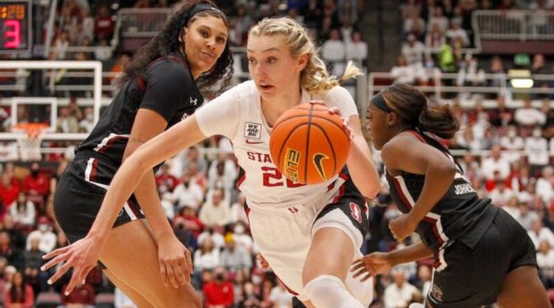 Stanford’s Cameron Brink knows she has a foul problem –