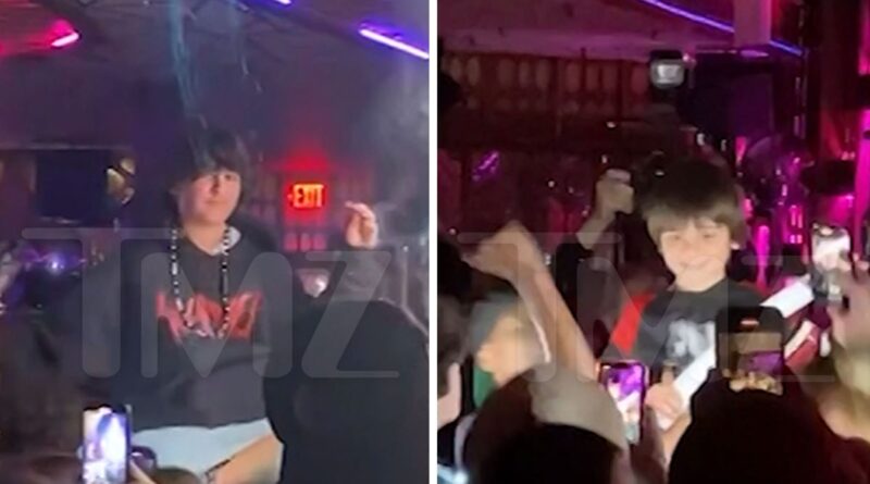 Mason and Reign Disick Get Hoisted At Bar Mitzvah, New Video