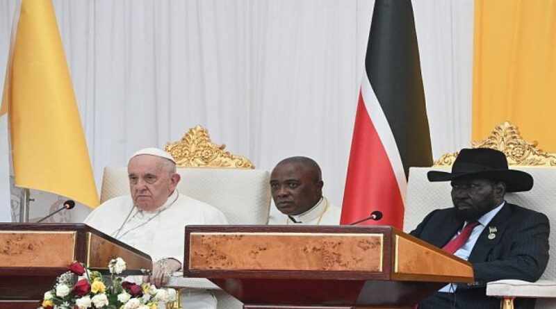 Pope Francis implores South Sudanese leaders for peace