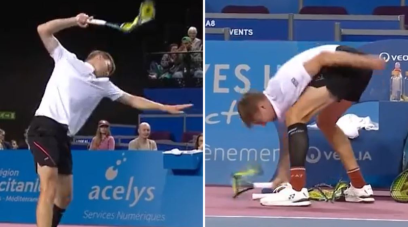 Tennis star Alexander Bublik destroys three racquets in all-time meltdown