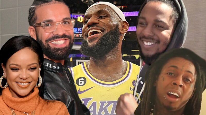 Rihanna, Drake, Lil Wayne, Kendrick Congratulate LeBron After Record-Breaking Game