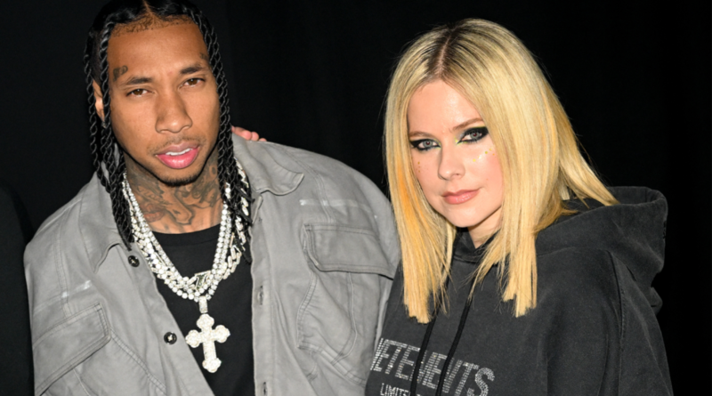 Tyga Appears to Make Avril Lavigne Relationship Instagram Official With Matching Leather in Paris Pics