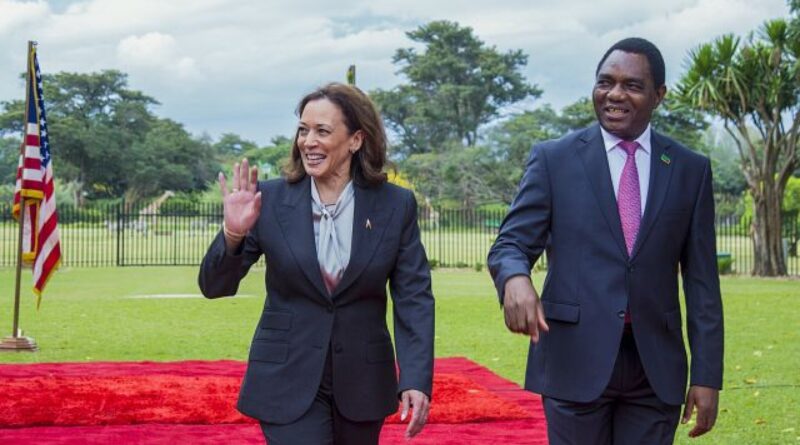 Zambia welcomes US Kamala Harris in Lusaka, discuss massive debt restructuring