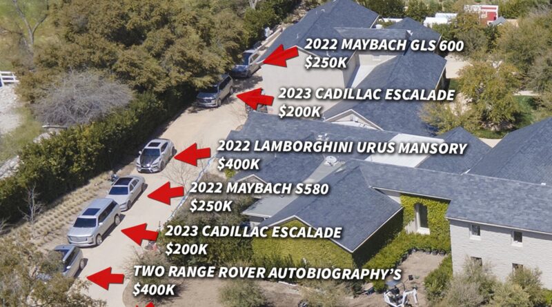 Kim Kardashian’s Fleet Of Luxury Cars At Hidden Hills Mansion, Worth Over $2M