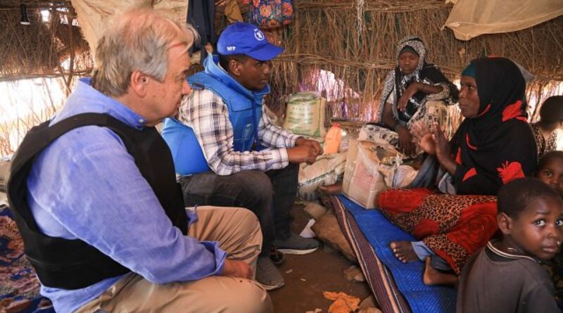 UN chief urges more aid on visit to Somalia’s displaced