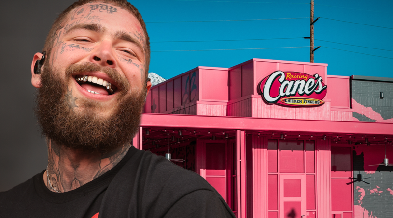 Post Malone Custom Designs Raising Cane’s Restaurant in Utah