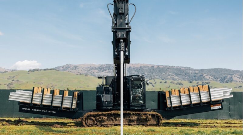 Robotic pile driver faster than manual versions, says US startup