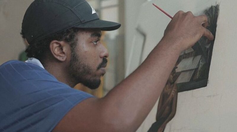 Young Black Brazilian painter making waves on the art scene