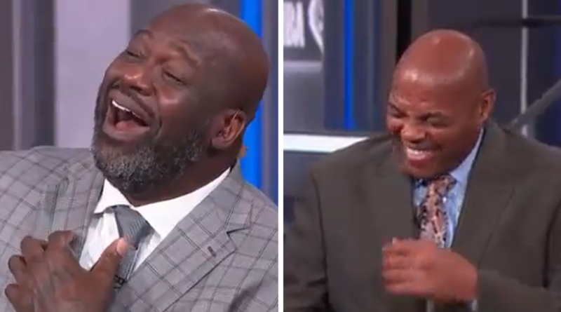 Shaq, Charles Barkley Can’t Control Laughter In Hilarious Scene On ‘NBA on TNT’ Set