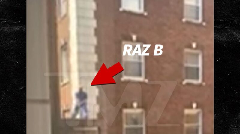 B2K’s Raz B Breaks Window and Climbs Onto Hospital Roof, Cops Called