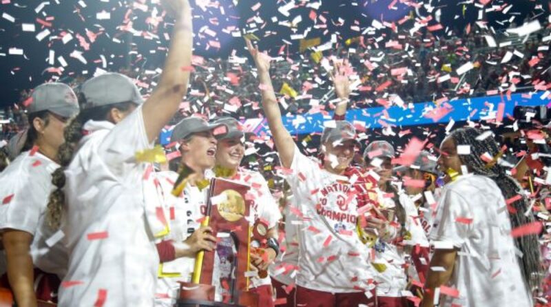 Oklahoma wins third straight NCAA softball title