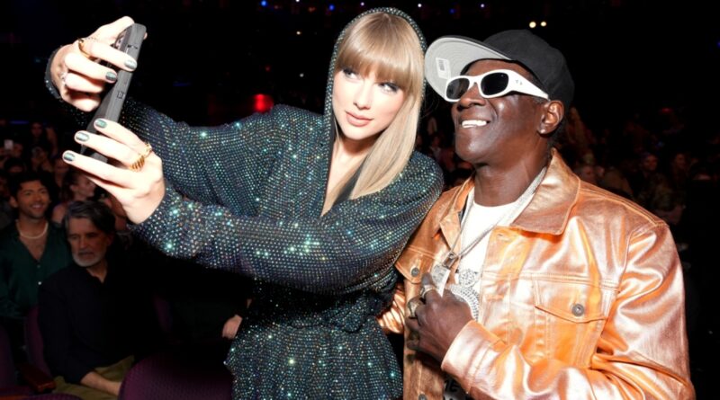 Flavor Flav Shows Love to Fellow Swifties at Taylor Swift’s Eras Tour Concert in Detroit