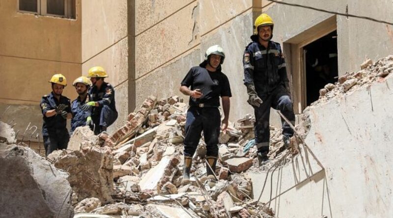 At least 3 dead in building collapse in Egypt’s coastal city of Alexandria, officials say