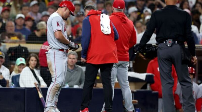 Trout to IL, then Ohtani, Rendon exit with injuries