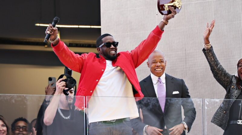 NYC Mayor Eric Adams Gives Diddy a Key to the City During Ceremony in Times Square