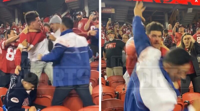 49ers Fans Bloodied In Wild Fight With Giants Supporters After ‘TNF’ Game