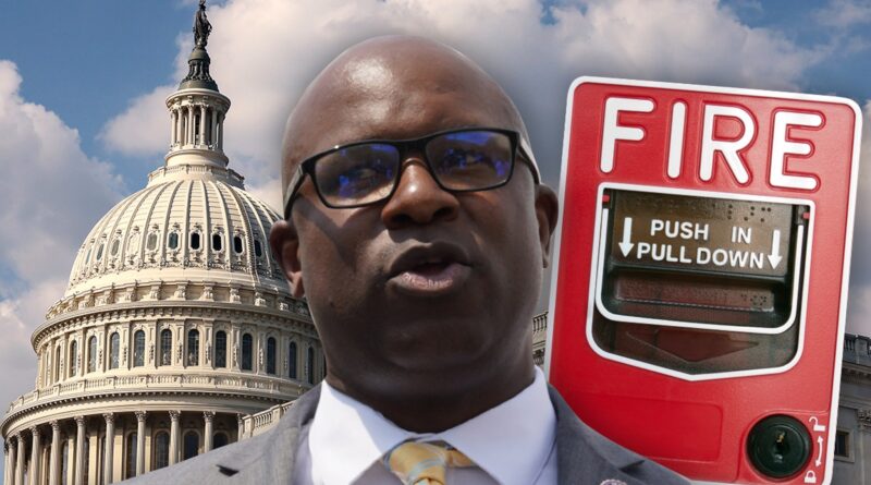 Rep. Jamaal Bowman Pulls Capitol Fire Alarm Ahead of Spending Bill Vote