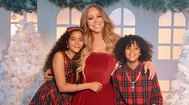 Mariah Carey, Twins Moroccan & Monroe Get Festive in Holiday Campaign for The Children’s Place — Shop Her Limited-Edition Dress