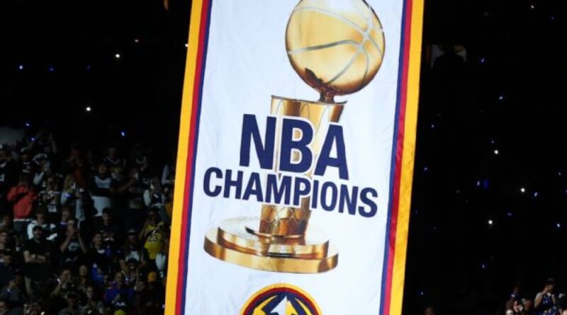 Nuggets receive rings, see banner raised to rafters