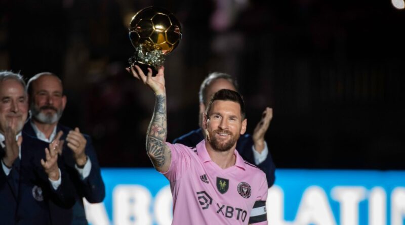 Messi celebrates 8th Ballon d’Or with Miami fans