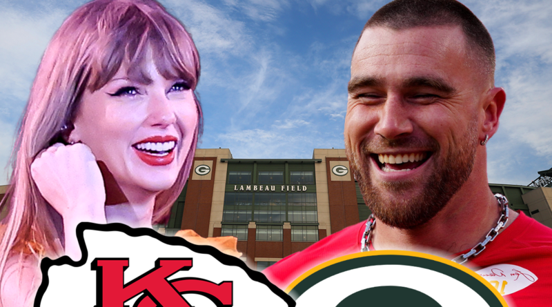 Taylor Swift Attends Travis Kelce’s Chiefs Game Against Packers at Lambeau