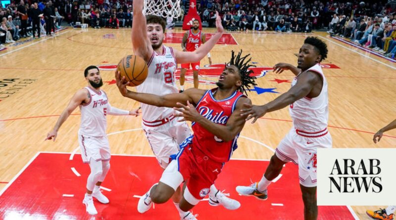 Tyrese Maxey scores 42 points, 76ers outlast Rockets 131-127 without injured Joel Embiid